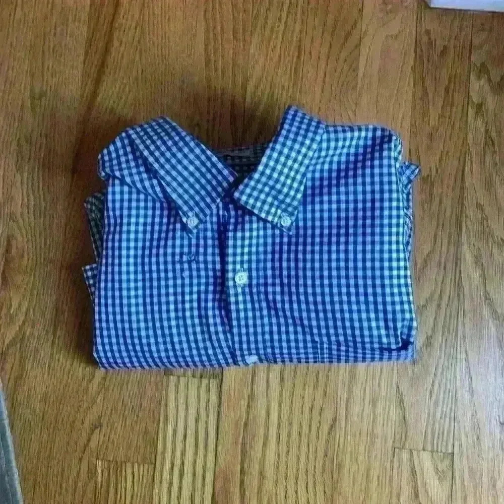 Distressed Peter Millar button down shirt. XXL